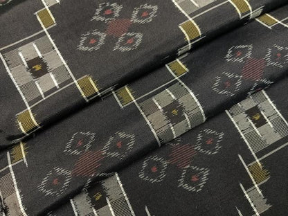 平和屋着物●本場琉球絣　紬　正絹　逸品　AABK5208ph