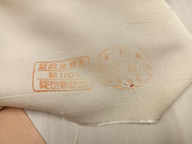 平和屋着物●訪問着　更紗雪輪草花文　金彩　仮絵羽　正絹　逸品　未使用　AABK5210ph