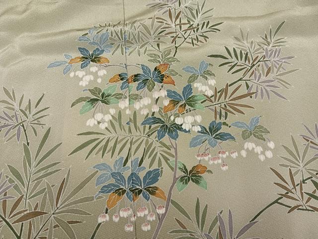 平和屋着物●訪問着　友禅　作家物　枝花文　日本の美加賀の調べ　仮絵羽　正絹　逸品　未使用　AABK5211ph
