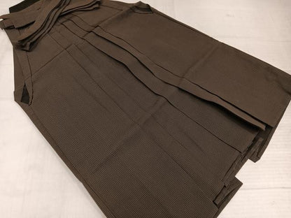 平和屋着物●男性　馬乗り袴　縞　正絹　逸品　AABK5213ph