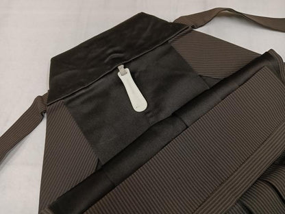 平和屋着物●男性　馬乗り袴　縞　正絹　逸品　AABK5213ph