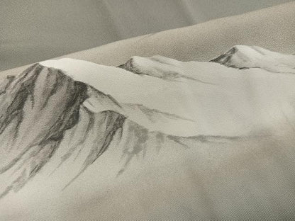 平和屋着物●道中着　重ね山　暈し染め　さが美扱い　正絹　逸品　AABK5218ph