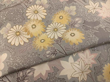 平和屋着物●訪問着　枝花文　金彩　高島屋扱い　正絹　逸品　AABK5219ph