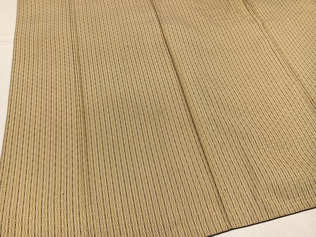 平和屋着物●山下八百子　本場黄八丈　間道　正絹　逸品　AABK5222ph