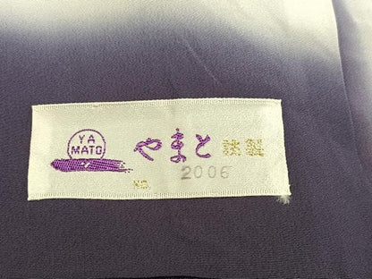 平和屋着物●訪問着　刺繍　花蝶文　暈し染め　金銀彩　やまと誂製　正絹　逸品　AABK5227ph