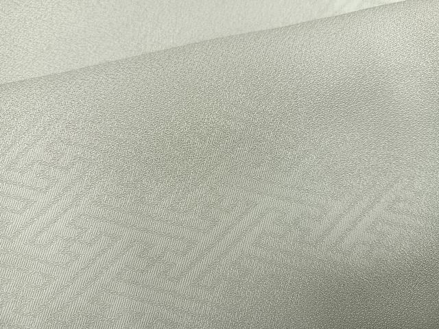平和屋着物●上質な色無地　紗綾形地紋　蕎麦切色　正絹　逸品　未使用　AABK5233ph