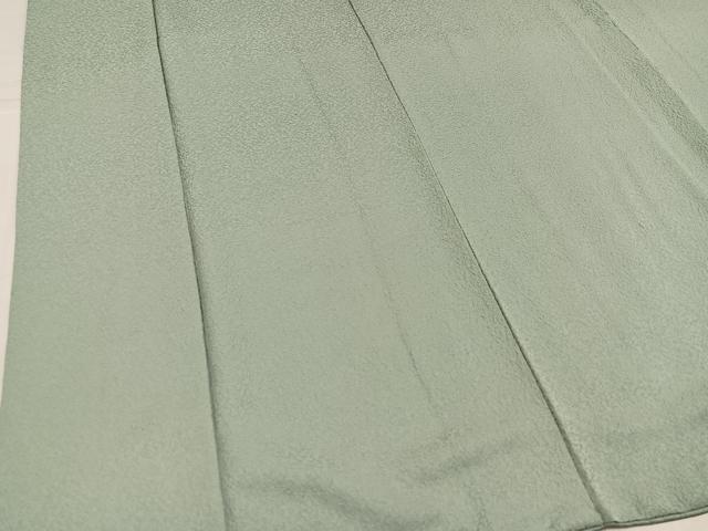 平和屋着物●本草木染作家　圓啓　色無地　紋意匠　薄雲鼠色　正絹　逸品　AABK5234ph