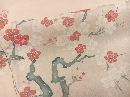 平和屋着物●訪問着　草花文　正絹　逸品　AABK5237ph