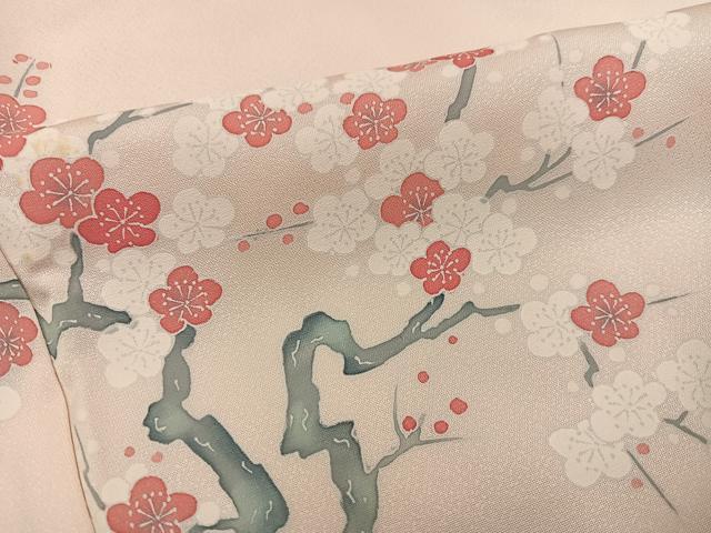平和屋着物●訪問着　草花文　正絹　逸品　AABK5237ph