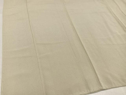 平和屋着物●上質な色無地　白橡色　正絹　逸品　未使用　AABK5238ph