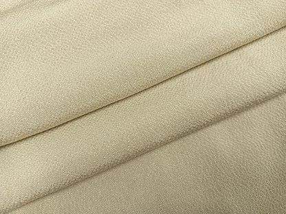 平和屋着物●上質な色無地　白橡色　正絹　逸品　未使用　AABK5238ph