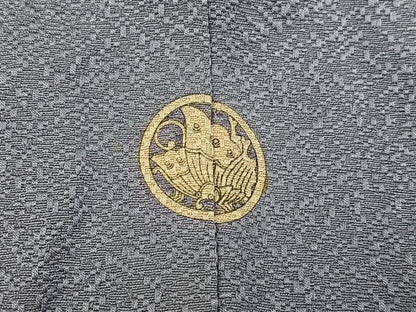 平和屋着物●京加賀友禅　百貫達雄監修　色無地　霞地紋　薄紫色　正絹　逸品　AABK5239ph