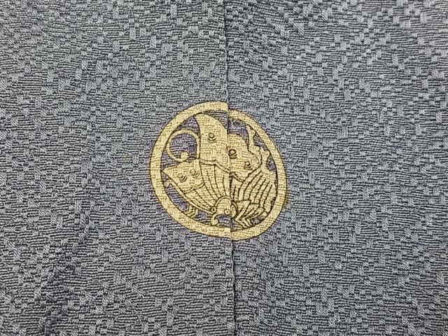 平和屋着物●京加賀友禅　百貫達雄監修　色無地　霞地紋　薄紫色　正絹　逸品　AABK5239ph