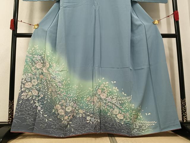 平和屋着物●訪問着　辻が花　暈し染め　正絹　逸品　AABK5241ph