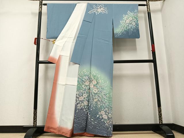 平和屋着物●訪問着　辻が花　暈し染め　正絹　逸品　AABK5241ph