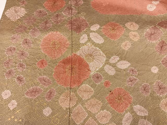 平和屋着物●訪問着　辻が花　絞り　金彩　正絹　逸品　AABK5261ph