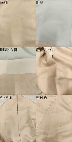 平和屋着物●豪華色留袖　刺繍　流水草花風景文　金糸　正絹　逸品　AABK5265ph