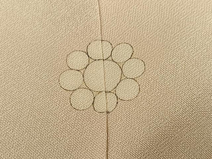 平和屋着物●豪華色留袖　刺繍　流水草花風景文　金糸　正絹　逸品　AABK5265ph