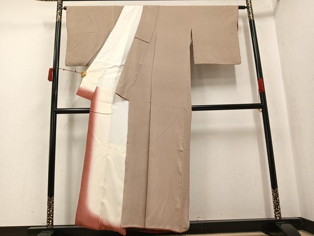 平和屋着物●小紋師　黒岩秀硯　江戸小紋　角通し　正絹　逸品　AABK5268ph