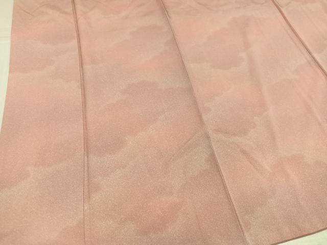 平和屋着物●上質な小紋　作家物　雲重ね文　暈し染め　正絹　逸品　AABK5269ph