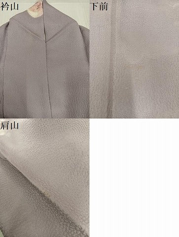 平和屋着物●上質な小紋　地紋起こし　花文　正絹　逸品　AABK5270ph