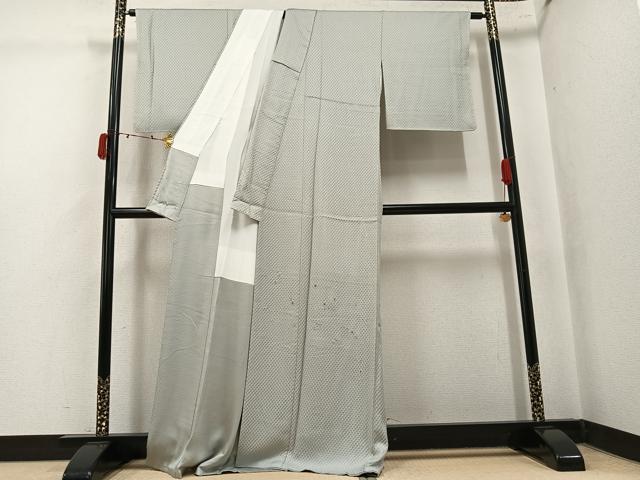 平和屋着物●色留訪問着　総刺繍　松竹梅　金銀糸　正絹　逸品　未使用　AABK5274ph