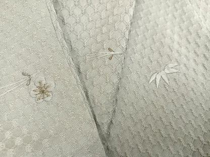 平和屋着物●色留訪問着　総刺繍　松竹梅　金銀糸　正絹　逸品　未使用　AABK5274ph