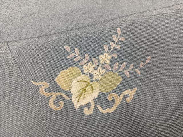 平和屋着物▼訪問着　駒刺繍　桐　金彩　正絹　逸品　AABK5285ph
