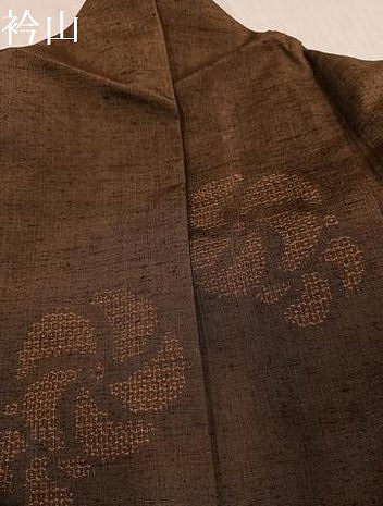 平和屋着物●結城紬　80亀甲　飛び亀甲　捻花文　正絹　逸品　AABK5286ph