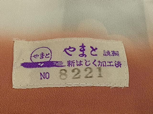平和屋着物●上質な小紋　梅　楓　やまと誂製　正絹　逸品　AABK5289ph