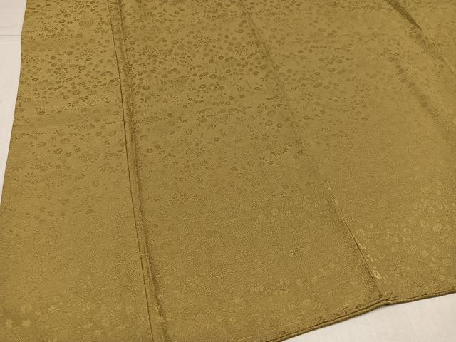 平和屋着物●上質な色無地　草花地紋　木蘭色　正絹　逸品　未使用　AABK5298ph
