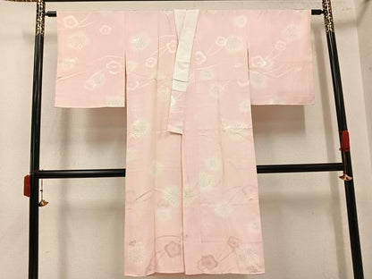 平和屋着物●長襦袢　袷　梅　暈し染め　正絹　逸品　未使用　AABK5303ph