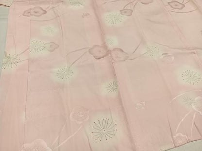 平和屋着物●長襦袢　袷　梅　暈し染め　正絹　逸品　未使用　AABK5303ph