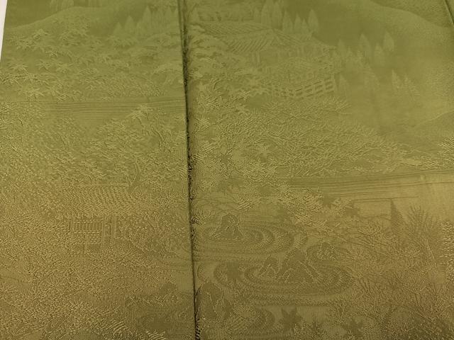 平和屋着物▼訪問着　風景草木地紋　暈し染め　正絹　逸品　AABK5313ph