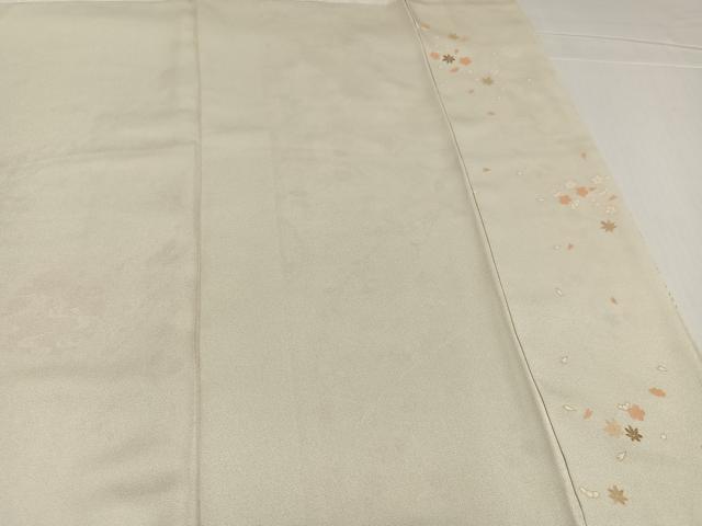 平和屋着物●訪問着　駒刺繍　雪輪草花宝尽くし　金彩　正絹　逸品　AABK5317ph