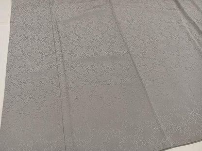 平和屋着物●京都の和装業の老舗一門　千切屋　色無地　唐草地紋　霞色　反端付き　正絹　逸品　AABK5349ph