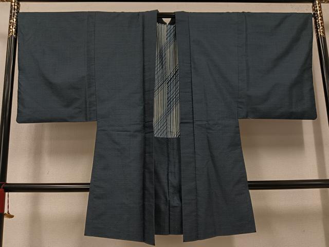 平和屋着物●男性　本場大島紬　アンサンブル　100亀甲　総詰め　正絹　逸品　AABK5360ph
