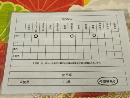 平和屋着物◎六通柄袋帯　唐織　正倉院花文　金銀糸　正絹　逸品　AABK5365ou
