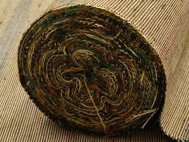 平和屋着物▼小紋　反物　着尺　横段文　未使用　AABK5407ay