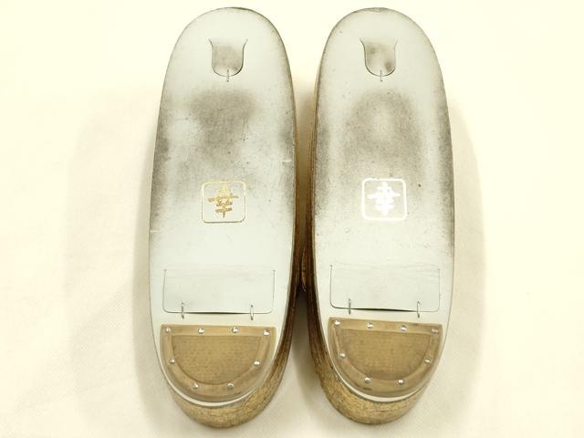 平和屋着物●ファッションデザイナー 花井幸子　和装小物　和装草履　金色　逸品　AABK5414ay