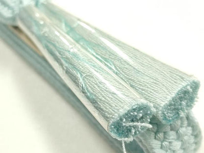 平和屋着物●和装小物　帯締め・帯揚げセット　平組　柄絞り　草花文　逸品　未使用　AABK5417ay