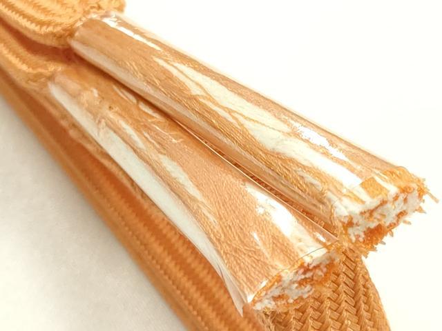 平和屋着物●和装小物　帯締め・帯揚げセット　平組　花菱地紋　逸品　未使用　AABK5418ay