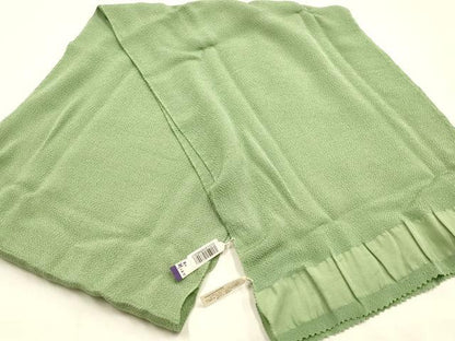 平和屋着物●和装小物　帯締め・帯揚げセット　古都の華　平組　山葵色　逸品　未使用　AABK5421ay