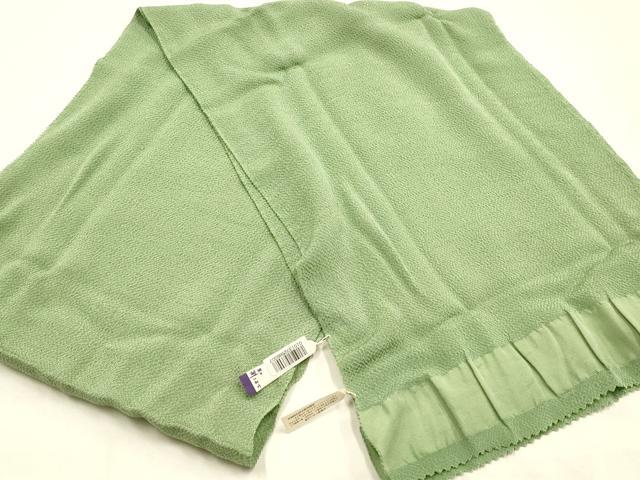 平和屋着物●和装小物　帯締め・帯揚げセット　古都の華　平組　山葵色　逸品　未使用　AABK5421ay
