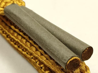 平和屋着物●和装小物　帯締め・帯揚げセット　ラミエール　平組　山吹色　未使用　AABK5422ay