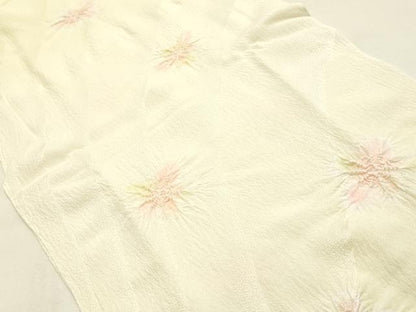 平和屋着物●和装小物　帯締め・帯揚げセット　唐組　暈し　絞り　舞花文　逸品　未使用　AABK5426ay