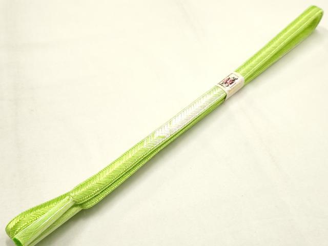 平和屋着物●和装小物　帯締め・帯揚げセット　平組　柄絞り　飛鶴文　暈し染め　金糸　逸品　未使用　AABK5427ay