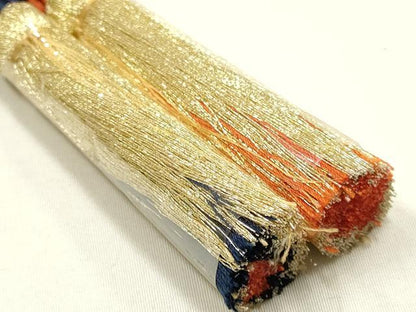 平和屋着物●和装小物　帯締め・帯揚げセット　丸組　霞文　金糸　暈し染め　逸品　未使用　AABK5429ay
