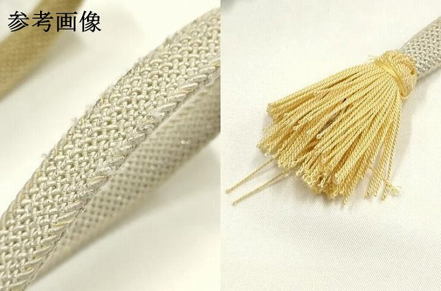 平和屋着物＊夏物　和装小物　上質な帯締め　平組　レース組　金銀糸　暈し　撚り房　逸品　AABK5449ay