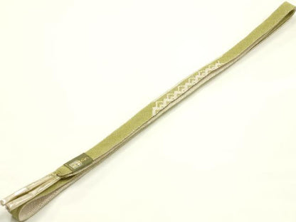平和屋着物＊夏物　和装小物　帯締め・帯揚げセット　平組　レース組　雪輪草花文　暈し染め　逸品　未使用　AABK5456ay